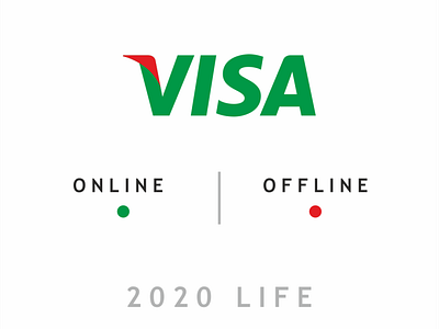 Logo online offline 2020 2020 trend 2021 concept concept art conceptual creative creative design design happy 2021 happy new year illustration offline online online art online marketing ui visa