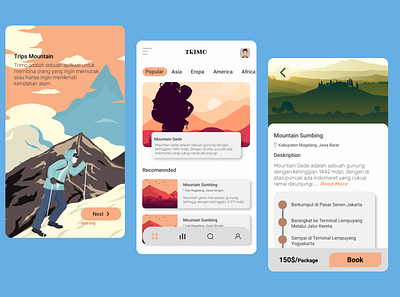 TravelMountain design mobile app mobile ui ui ux