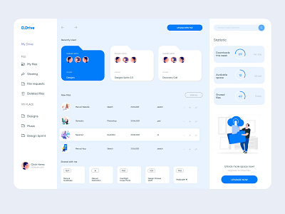 Drive Dashboard design google ui ui design ux ux design web web design