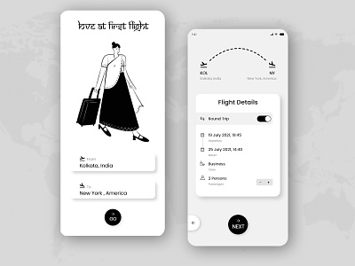 Flight Ticket app design design google india minimal ui ui design ux ux design web web design