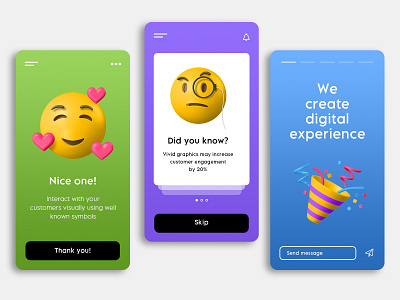 emoji app app design design google minimal ui ui design ux ux design vector web web design