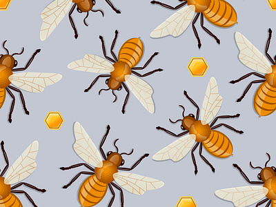 pattern with bees