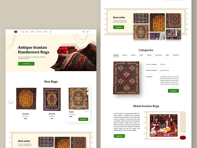 Iranian Rugs antique carpet design equipment home home appliances iranian minimal persian rug shop ui uiux ux