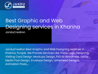 Best Graphic and Web Designing services in Khanna,Punjab | Jandu graphic design graphic designing in khanna logo