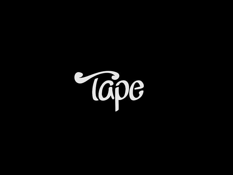 TAPE design frame by frame gif motion graphics title