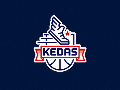 KEDAS basketball team logo badge basketball brand branding design icon identity illustration logo mark type vector