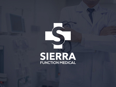 SIERRA FUNCTION MEDIAL brand logo branding clinic dental design flat health icon logo logodesign medical minimal vector website