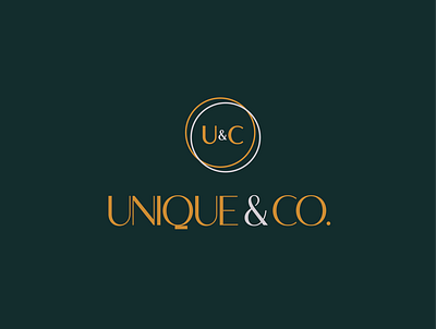 Unique & Co. branding branding design design graphic design illustration logo minimal typography vector