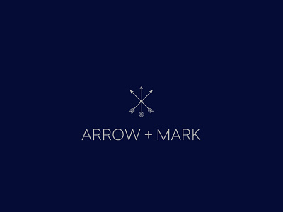 Arrow + Mark branding branding design design illustration logo minimal typography vector