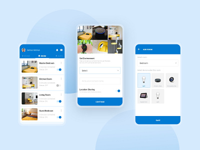 Smart Home App app design iot mobile app design mobile design mobile ui smart home uidesign uiux