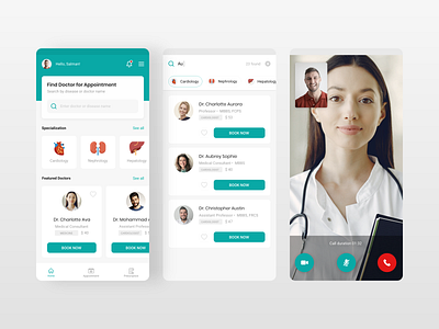 Medipro Telemedicine App doctor doctor app hospital mobile mobile app mobile app design mobile ui telemedicine ui design uiux ux design