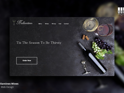 Ballantines Landing page ahf ballantines cedmin figma flat landing page sales ui ux wine