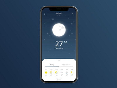Weather Forecast Concept adobe illustrator cedmin figma design icon design ui design weather weather app