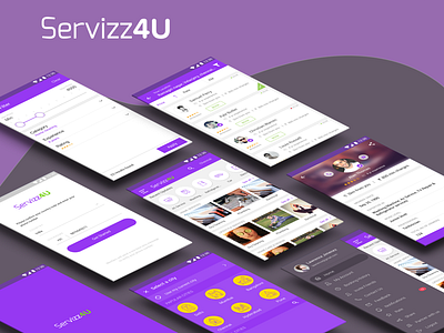 Servizz4U app android android mocks concept material design mobile app service app