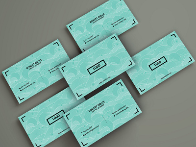 Simple Business Card Design with wave pattern adobe illustrator adobe photoshop branding business card businesscard graphic design wave pattern