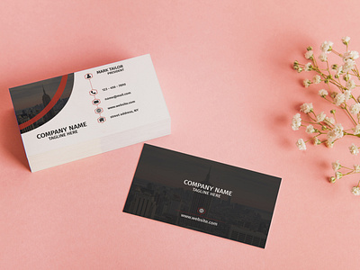 Another shot of business card with low opacity