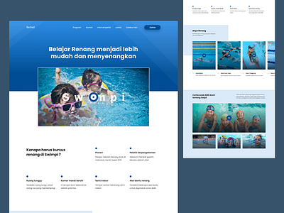 #Exploration - Homepage Website Swimming Course