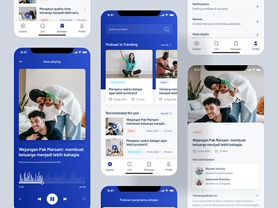 Podcast App - Mobile Design Exploration