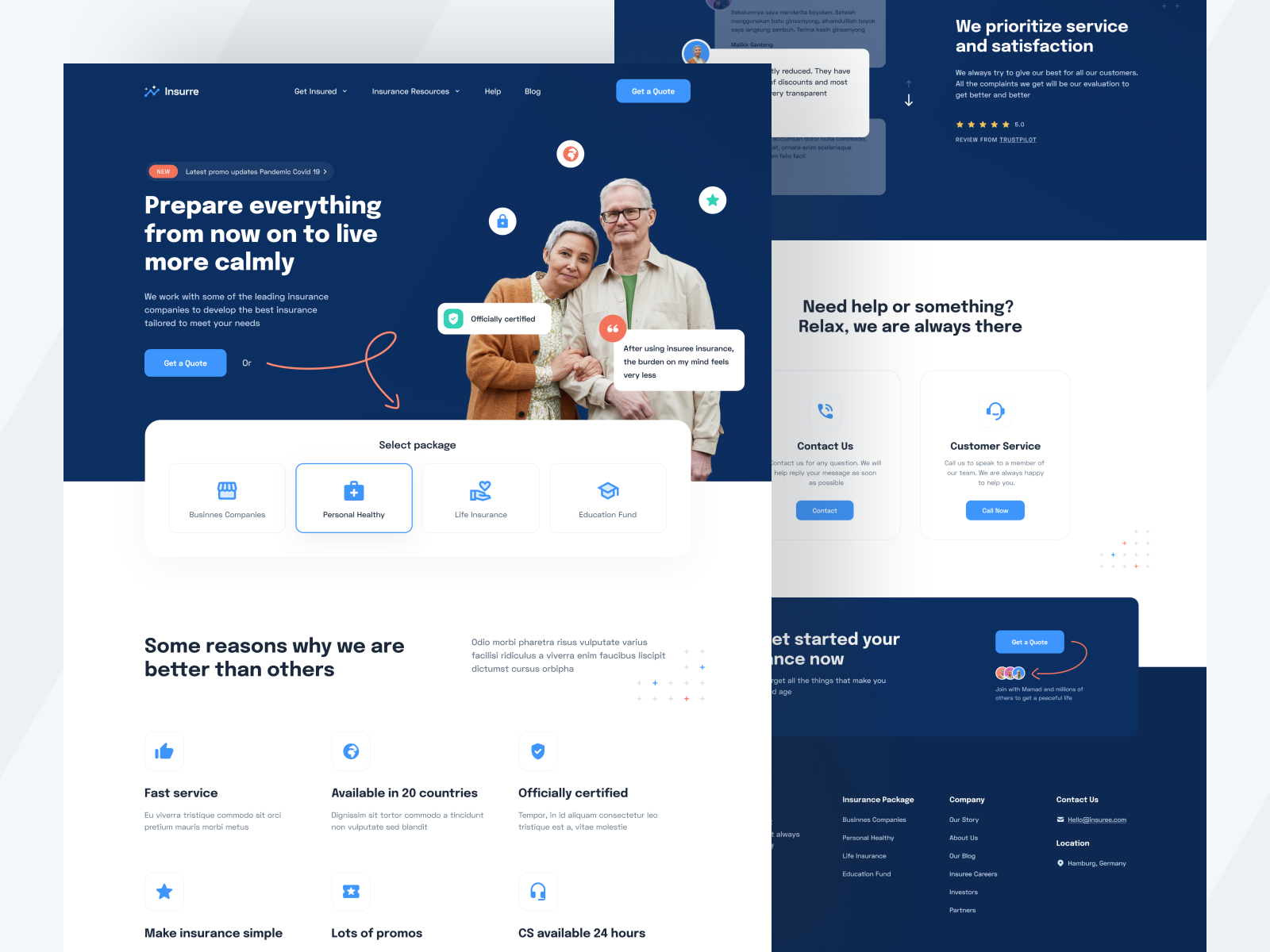 Insuree - Landing Page