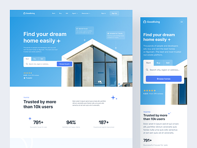 Goodliving - Landing Page by Malik Wibowo 😾 for Dipa Inhouse on Dribbble