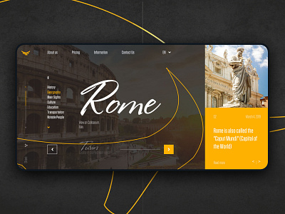 Tesoro Travel - Italian Travel Agency. Website agency interface italy minimal travel trendy ui web web design website design