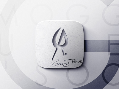 Georgio Ross - Monogram Logo Design clean design inspiration logo logotype minimal minimalistic modern monogram music musica musician producer
