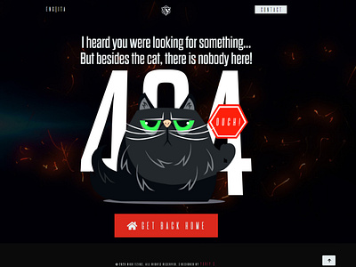 Nick Tzios - 404 Page Design