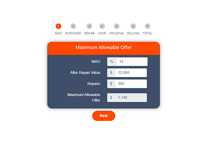 Rehab Calculator app design illustration minimal web