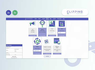 Clipping Platform illustration ui ux web