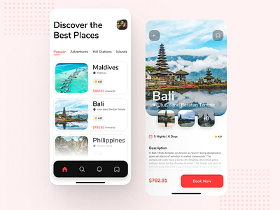 Travel App UI Design Concept ❤️⚡