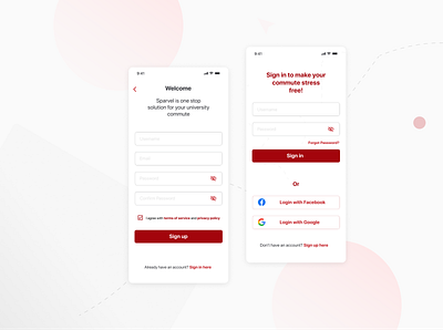 Login / Signup Screens 30 day challenge available dailyui inspiration login screen minimal mobile app mobile design mobile ui signup ui uiux userinterface