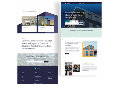 Real estate homepage available hire homepage landing page minimal design real estate website design