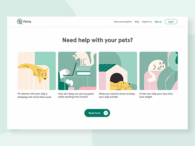 Pets adoption website