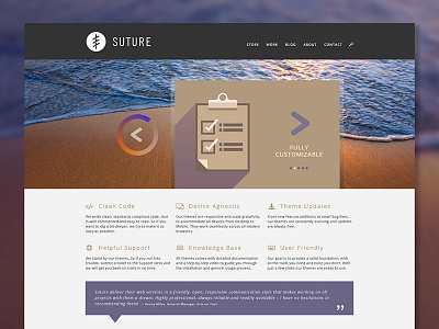 Suture 2015 homepage landing page layouts mockup suture web design