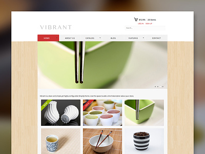 Vibrant Shopify Theme e commerce online store shopify vibrant web design