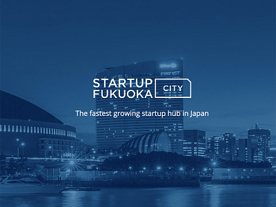 Startup Fukuoka City design dome fukuoka japan one pager startup website