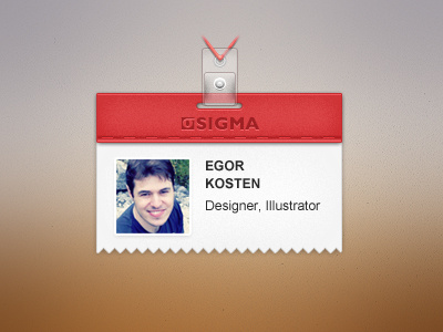 Badge badge design profile user