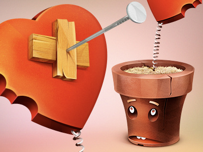 Heart From Pot egoraz heart icon valentine