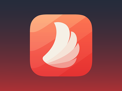 Hey!Race icon app flat grid icon ios logo mobile process wings