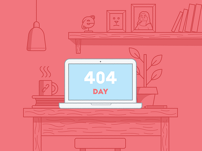 404 Day 404 art artwork day flat illustration internet style vector