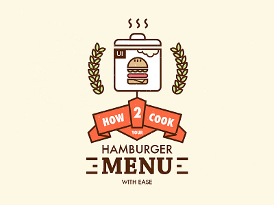 Illustration For Article article cook flat hamburger icon illustration logo menu pot style ui