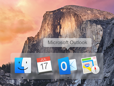 Outlook Icon dock icon mac microsoft os outlook yosemite