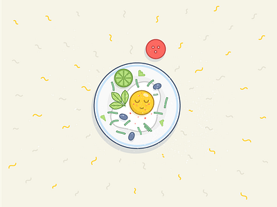 Sleepy Morning breakfast egg icon illstration morning vector