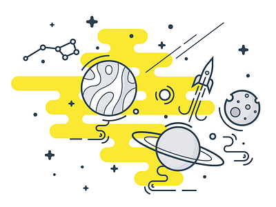 Space travel icon illstration space travel vector