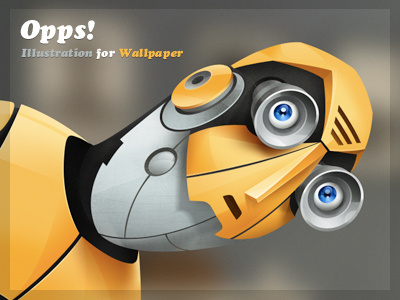 Opps! art character illustration wallpaper