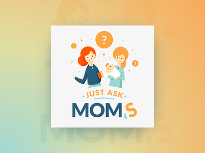 Podcast Cover artwork ask cover illustration mom podcast