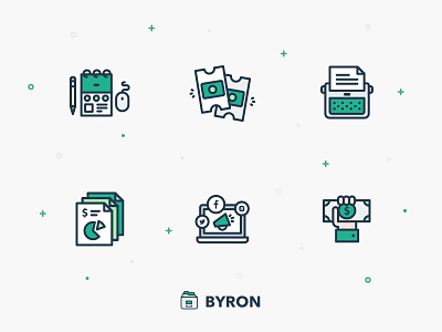 Byron Icons byron icons management. set