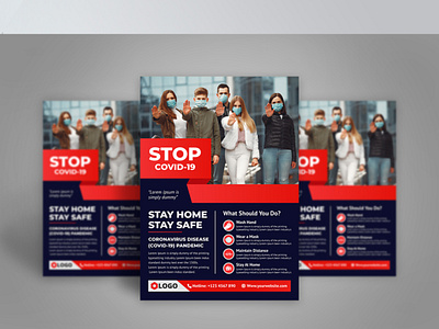 STOP COVID-19 Flyer Design Tamplate (coronavirus) branding business flyer coronavirus coronavirus icon corporate flyer covid 19 covid19 flyer covid19 icon creative flyer creative logo flyer design flyer design idea flyer idea flyer mockup gym flyer