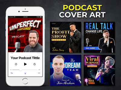 PODCAST COVER ART DESIGN TEMPLATE