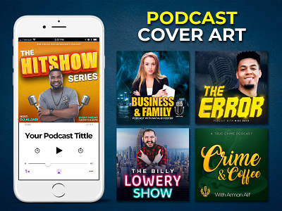 PODCAST COVER ART DESIGN TEMPLATE